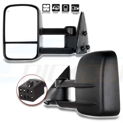 For Chevy Silverado GMC Sierra 1999-2002 Power Heated Door Towing Mirrors Side • $88.34