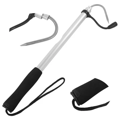 £10.10 • Buy Stainless Steel Telescopic Fishing Gaff Hook Sea Fishing Aluminium Alloy Fis Uk