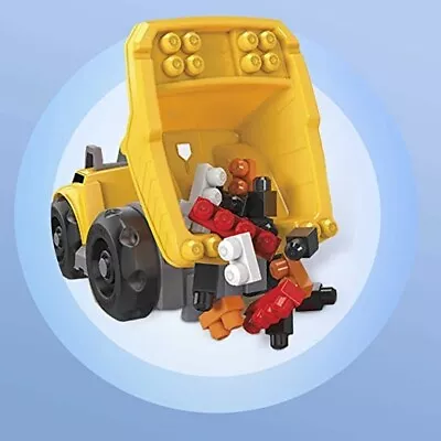 Mega Bloks CAT Large Dump Truck With Big Building Blocks Building Toys For T... • $47