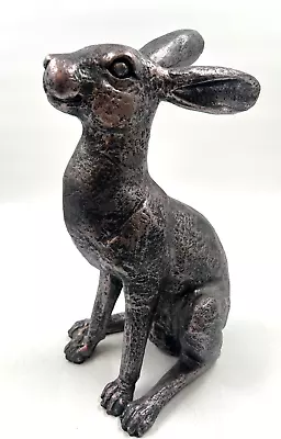 Sitting Hare Garden Bronze Ornament Statue 14  T2750 D19 • £21