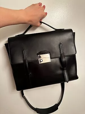 【Genuine Free Of Sign Of Use】MONTBLANC MEISTERSTÜCK NEO BRIEFCASE Black Leather • $1500