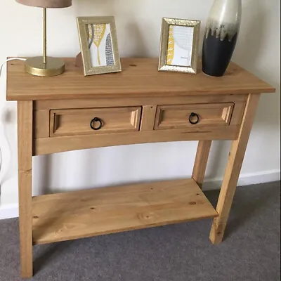 Vintage Hallway Console Table Hall Entryway Living Room Furniture Wooden Rustic • £64.80