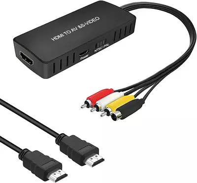 HDMI To AV And S-Video Converter HDMI To Audio Video Converter HDMI To RCA Ad... • $33.69