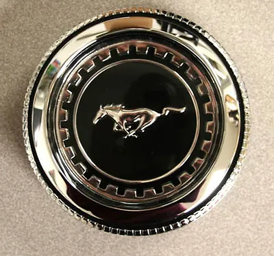 New! 1969 - 1970 Mustang Twist On Gas Cap Standard Cars Chrome Fuel Cap  • $75.50