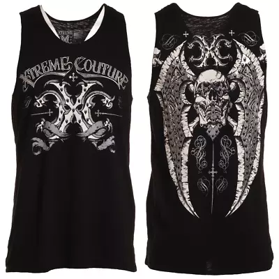 Xtreme Couture Affliction Men's Tank T-Shirt TYPHOON Black Wings Biker S-5XL • $24.95