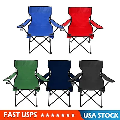 $12.99 • Buy Lightweight Beach Chair Folding Camping With Cup Holder The Best For Adults