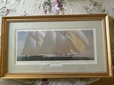 Westward Leading Brittania With All Sails Set 1925 Print Signed By John Mecray • $900