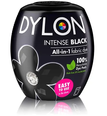 Machine Dye Pod Intense Black 350g All-In-One Fabric Dye For Jeans Towel • £8.21