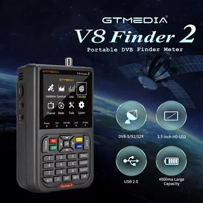 HD 1080P Satellite Signal Finder DVB-S/S2/S2X GTMEDIA V8 Finder 2 Meter • $101.52