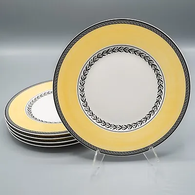 Villeroy & Boch Audun Fleur Salad Plates 8 1/2  Set Of 5 FREE USA SHIPPING • $125