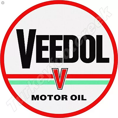 Veedol Motor Oil 11.75  Round Metal Sign • $16.99