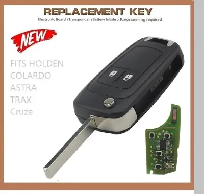 Complete Car Key For Holden Barina Cruze Trax Colorado Remote Control Fob 2B • $39.60