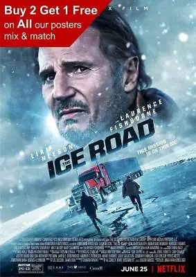 £0.99 • Buy The Ice Road 2021 Movie Poster A5 A4 A3 A2 A1
