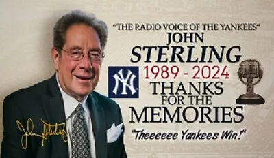 John Sterling Retirement Refrigerator Magnet  Theeeee Yankees Win!  • $6.99