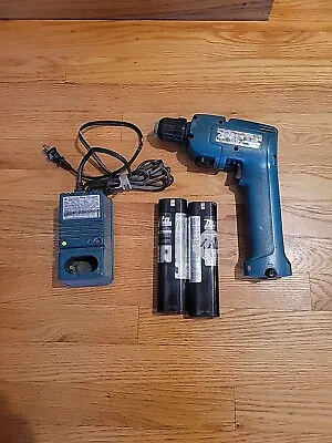 Makita Cordless Drill Model: 6012HD DC9.6V 1100/400RPM - 3 Batteries & Charger • $24.95