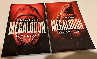 Megalodon: Bloodbath MEG Novel Book Lot Set (Deep Sea Predators) By Michael Cole • $29.99