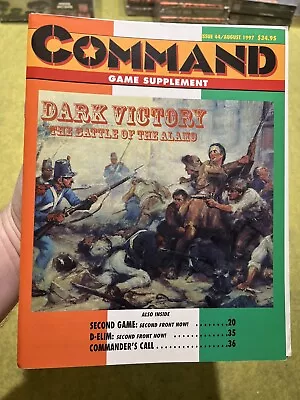 XTR Command Magazine Issue 44 With Games Dark Victory Alamo And Second Front Now • $20