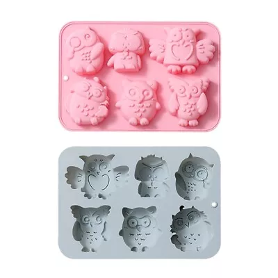 Soap Molds Silicone Craft Mold Handmade Soap Craft Family 3D Exquisite Cute Owl • £7.13