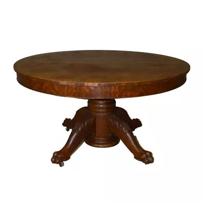 Antique Dining Room Table Carved Oak Banquet Table #21598 • $1850