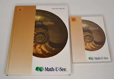 Math U See Pre-Algebra Instruction Manual & DVD Set • $47