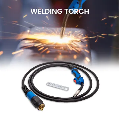 MB15 4M MIG Welding Torch Euro Connector Gun Gas Gasless Conversion For Welder • £28.48