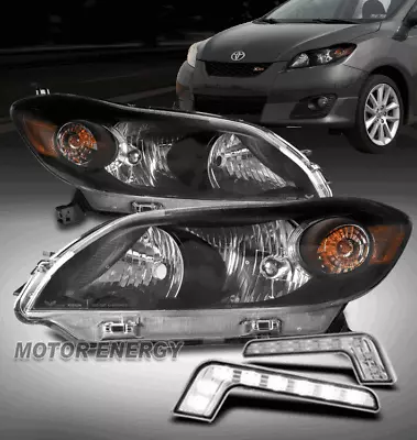 $196.95 • Buy For 09-14 Toyota Matrix Black Replacement Headlights Headlamps W/led Drl Signal