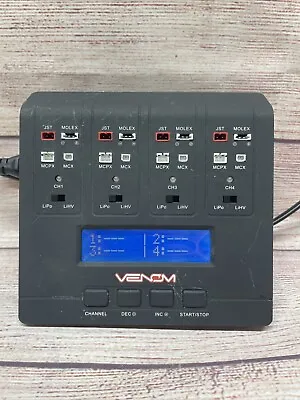 Venom Pro Quad Micro 1S 4 Channel AC/DC LiPo & LiHV Battery Charger. Model 0696 • $33