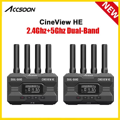 US Accsoon CineView HE 2.4GHz+5GHz HDMI Wireless Video Transmission System TX+RX • $346