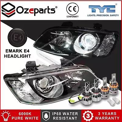 Pair Projector Headlights + LED Globes For Holden Commodore VE 2010~2013 SSV • $330