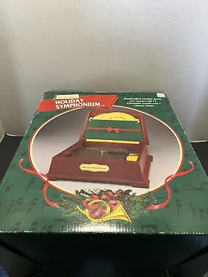 Vintage Mr. Christmas Holiday Symphonium Music Box Player + 16 Disc Music TESTED • $85