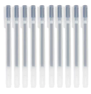 Muji Gel Ink Ballpoint Pen Cap Type BlueBlack 0.5mm *10 Pcs • $11.88