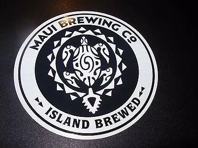 MAUI BREWING CO Circl STICKER Craft Beer Brewery Big Swell CoCoNut Porter Hawaii • $3.99