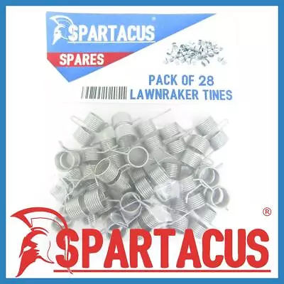 Spartacus 28 X Lawn Raker Tines Tynes For Qualcast LR35 RE35 R35 XR35 Scarifier • £19.99