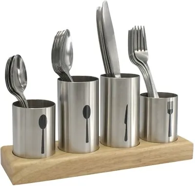 $38.59 • Buy Sorbus Silverware Holder With Caddy For Spoons, Knives Forks - Utensil Organizer