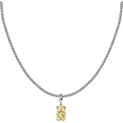 Necklace MORELLATO Women's Drops Steel / Teddy Bear Golden SCZ1326 • $68.38