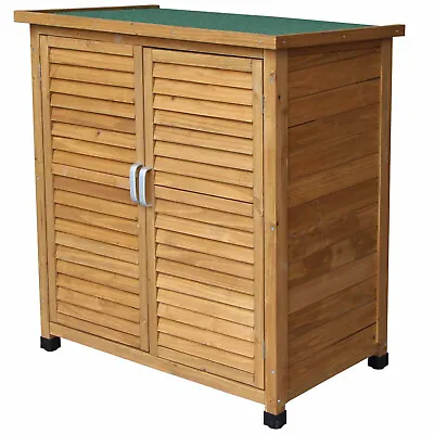 Wooden Garden Shed Outdoor Store Cupboard Tool Storage Lawn Mower Wood Cabinet • £99.99
