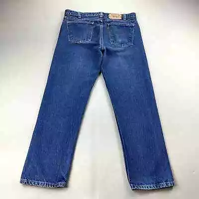 Vintage Levis Jeans Mens 36x30 Blue Denim Straight Leg Stone Wash Orange Tab 80s • $20.99