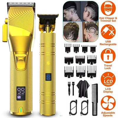 Professional Men's Beard Trimmer Hair Clipper Electric Body Shaver Grooming Kits • $42.99