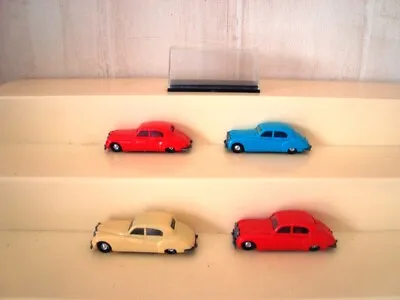 4 X Vintage Spanish Eko Plastic Models 1/86-87 JAGUAR MARK 9 • £7.99