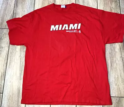 Reebok Miami Heat NBA Pepsi Promo T-Shirt XL Red Short Sleeve Gb • $18