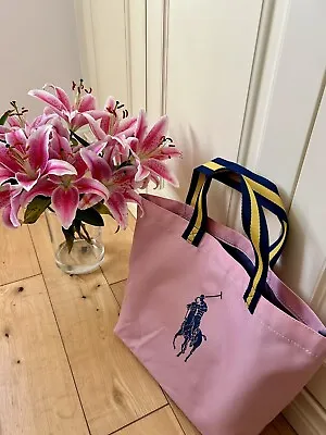 NEW Polo Ralph Lauren Polo Racer Shopper Bag Tote Pink • £18.99