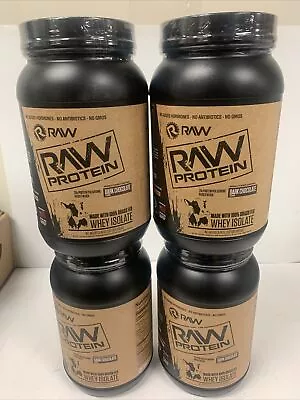 4 QTY RAW Protein Whey Isolate Powder DARK CHOCOLATE EXP 01/2025 • $95