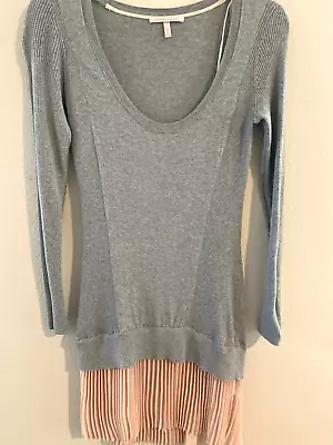 Victoria's Secret Pleated Sweater Dress Size Medium Gray Cashmere Blend • $18.66