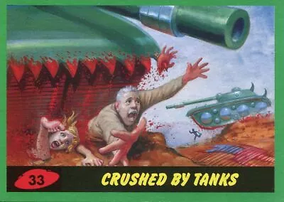 Mars Attacks The Revenge Green Base Card #33 Crushed By Tanks • £1.19