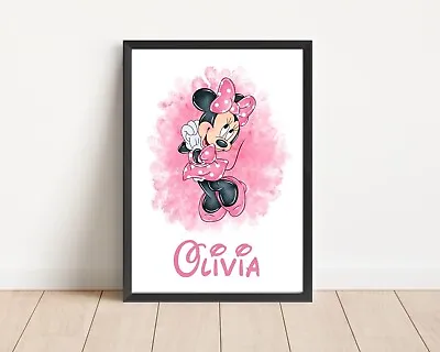 Disney Minnie Mouse Bedroom Wall Art Poster Print Picture Gift A4 Print Only • £7.50