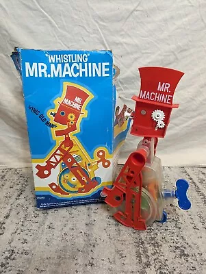 Vintage 1977  Ideal Mr. Machine Whistling & Walking Toy Complete With Box READ • $35