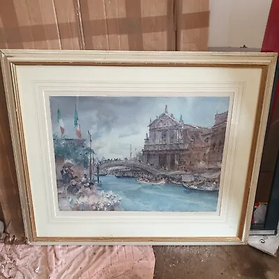£100 • Buy Sir William Russell Flint Signed Coloured Lithograph “Venetian Festival”