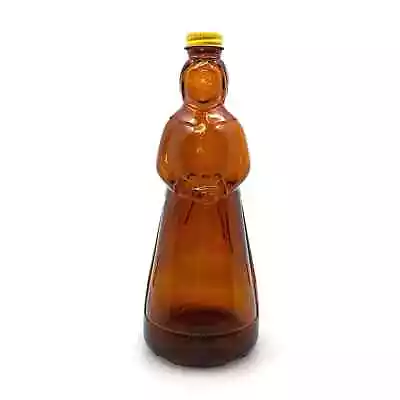 Vintage Mrs. Butterworths Syrup Glass Brown Bottle 36oz Lid • $25.95