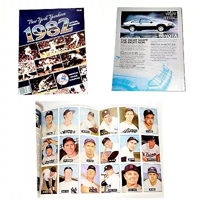 New York Yankees 1982 Official Yearbook W/ TCMA 18 Card Insert Mint VTG EUC! • $49.99