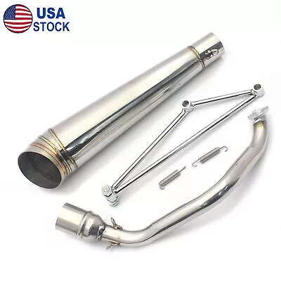 Full Exhaust Muffler Pipe For Honda Ruckus Zoomer GY6 125cc/150cc Stainless • $56.22